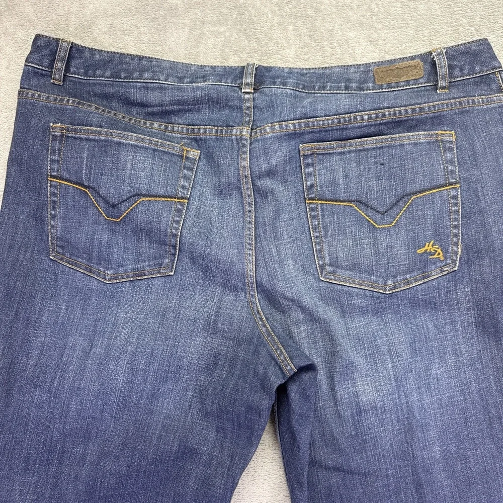 Harley Davidson Women's Sz 22 Boot Cut Jeans  99025-08VW Blue Denim Motorcycle